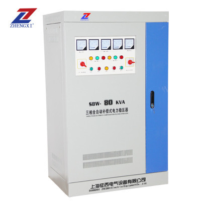 征西 高精度全自动三相大功率稳压器SBW-80KVA 医院机床工厂专用80KW 电子/电工电料 【价格 图片 品牌 报价】-苏宁易购